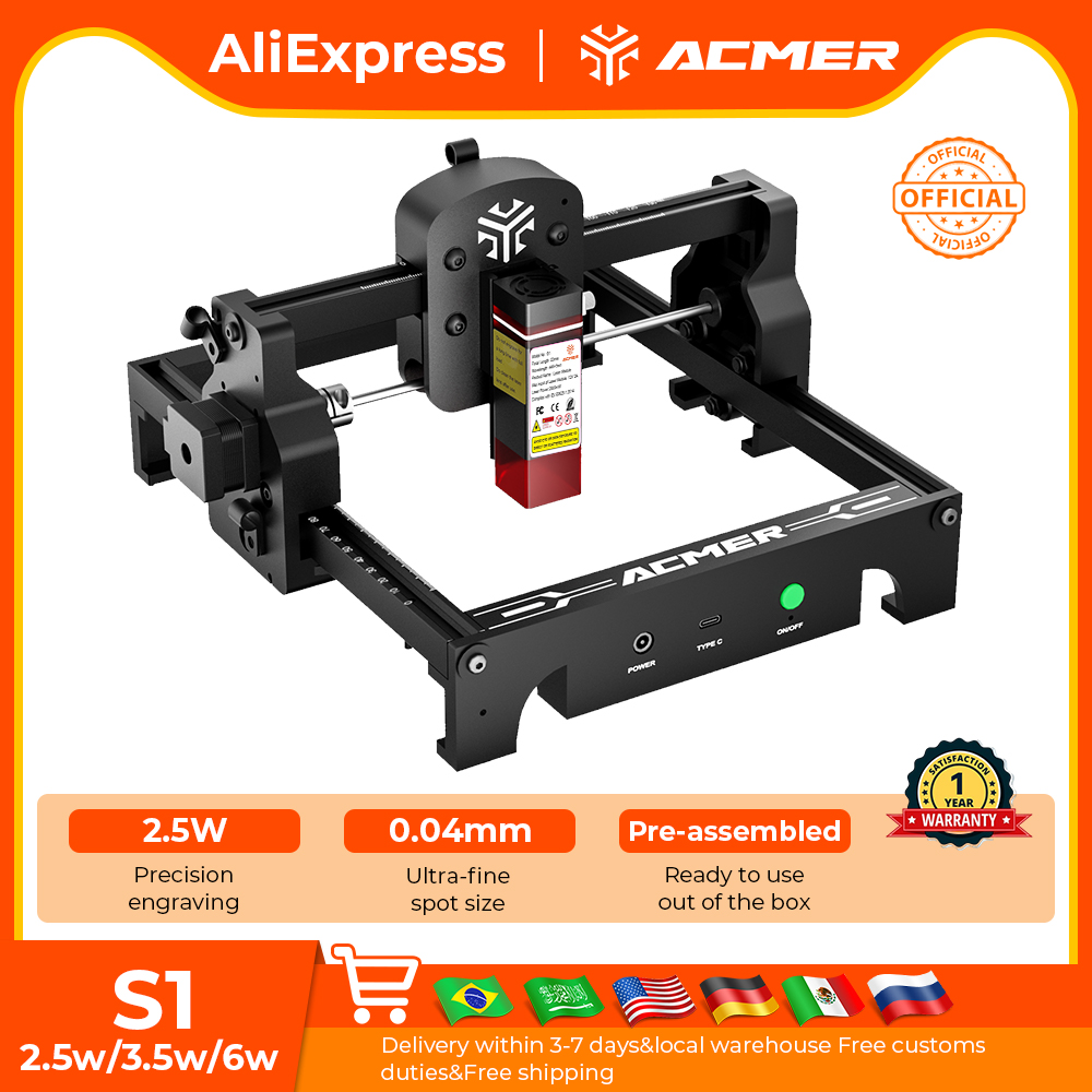 Laser Engraving Software - ACMER S1 Mini Laser Engraving and