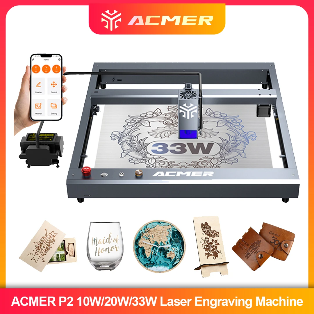 Laser Engraving Software - ACMER P2 Laser Engraver 33W 20W
