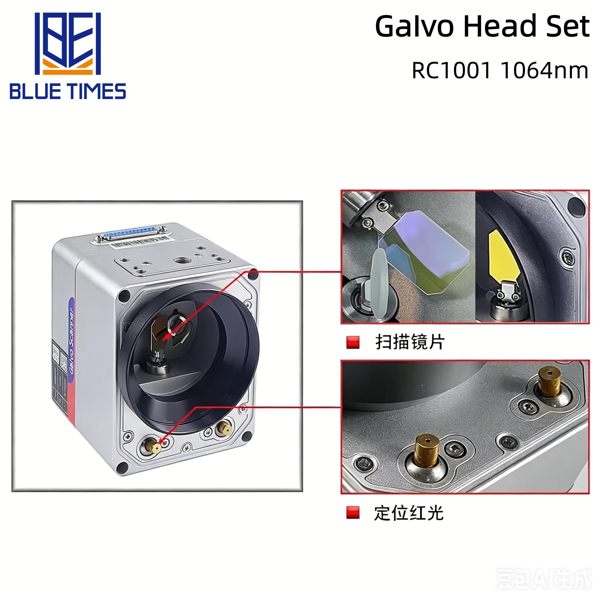  Bluetimes RC1001 Fiber Laser  – обзор и цена Galvo Scan Head