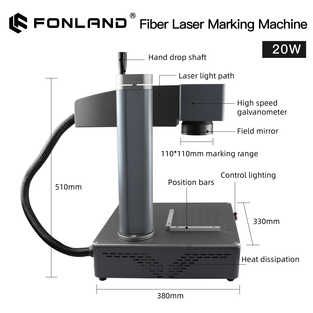 Fonland S4 Metal Fiber Laser M – обзор и цена Industrial Laser Engraving Machine For Metal