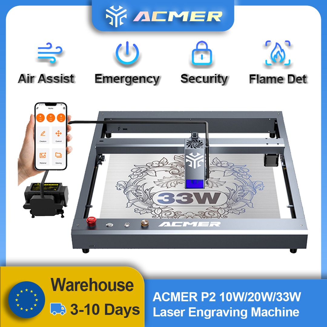 ACMER P2 Laser Engraver 33W 20 – обзор и цена Laser Engraving Software