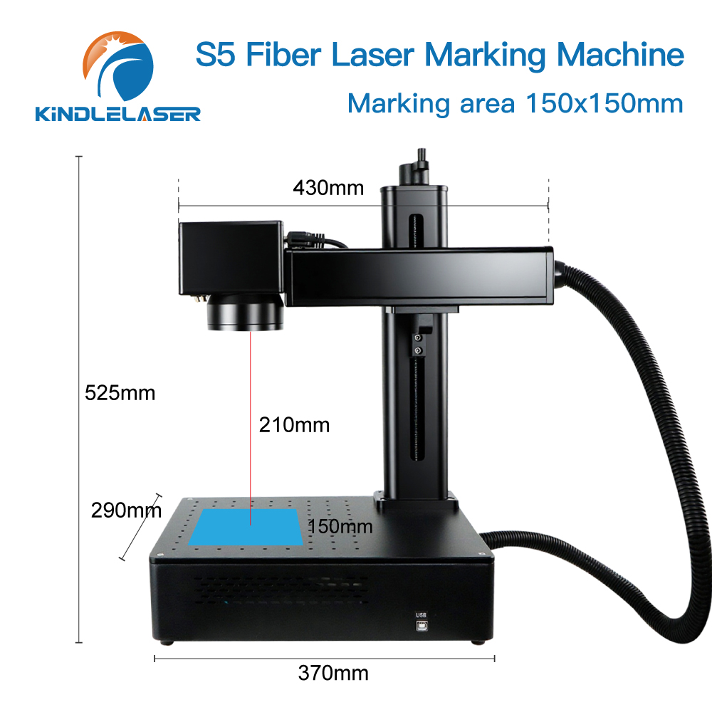 Kindlelaser S5 Industrial Fibe – обзор и цена Industrial Laser Engraving Machine For Metal