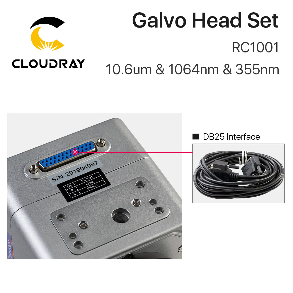 Cloudray RC1001 Fiber Laser Sc – обзор и цена Galvo Scan Head