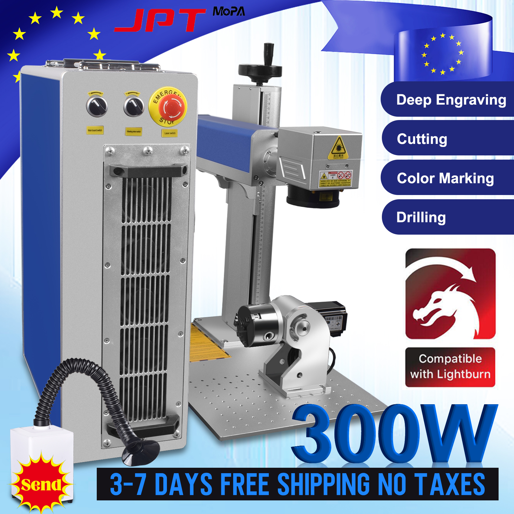 JPT Mopa Laser Marking Machine – обзор и цена Laser Engraving Software
