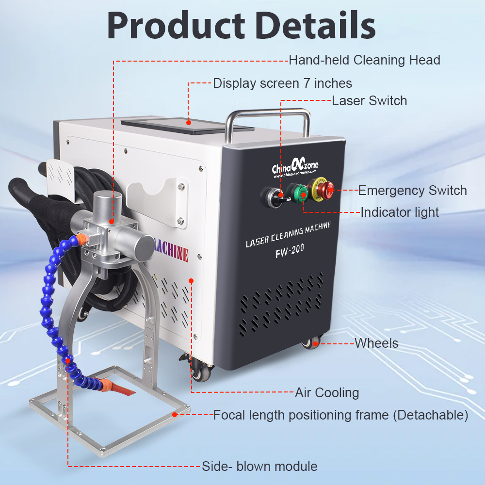 JPT 200W Pulsed Laser Cleaning – обзор и цена Industrial Laser Rust Remover