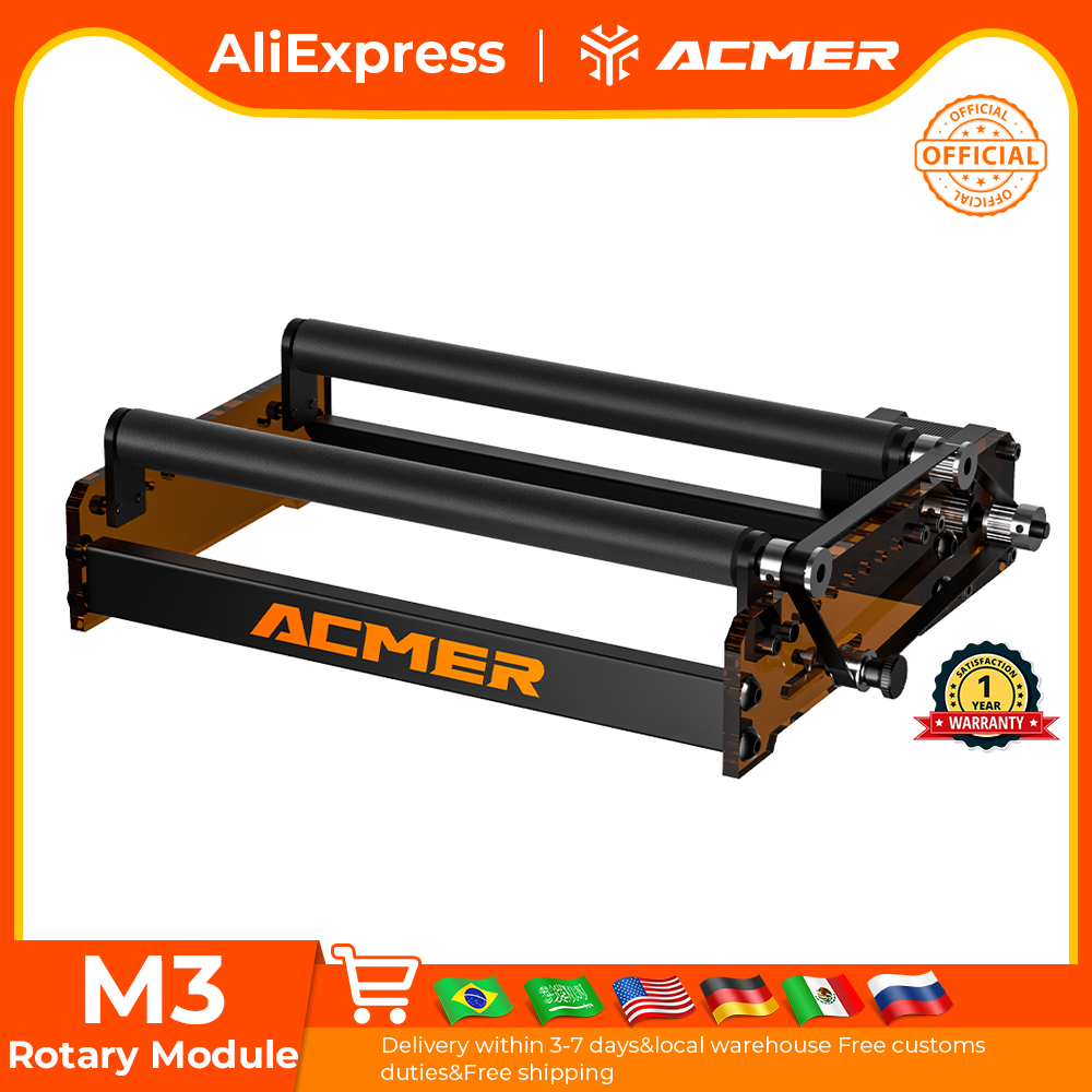 ACMER M3 Laser Rotary Roller 3 – обзор и цена Laser Engraving Software