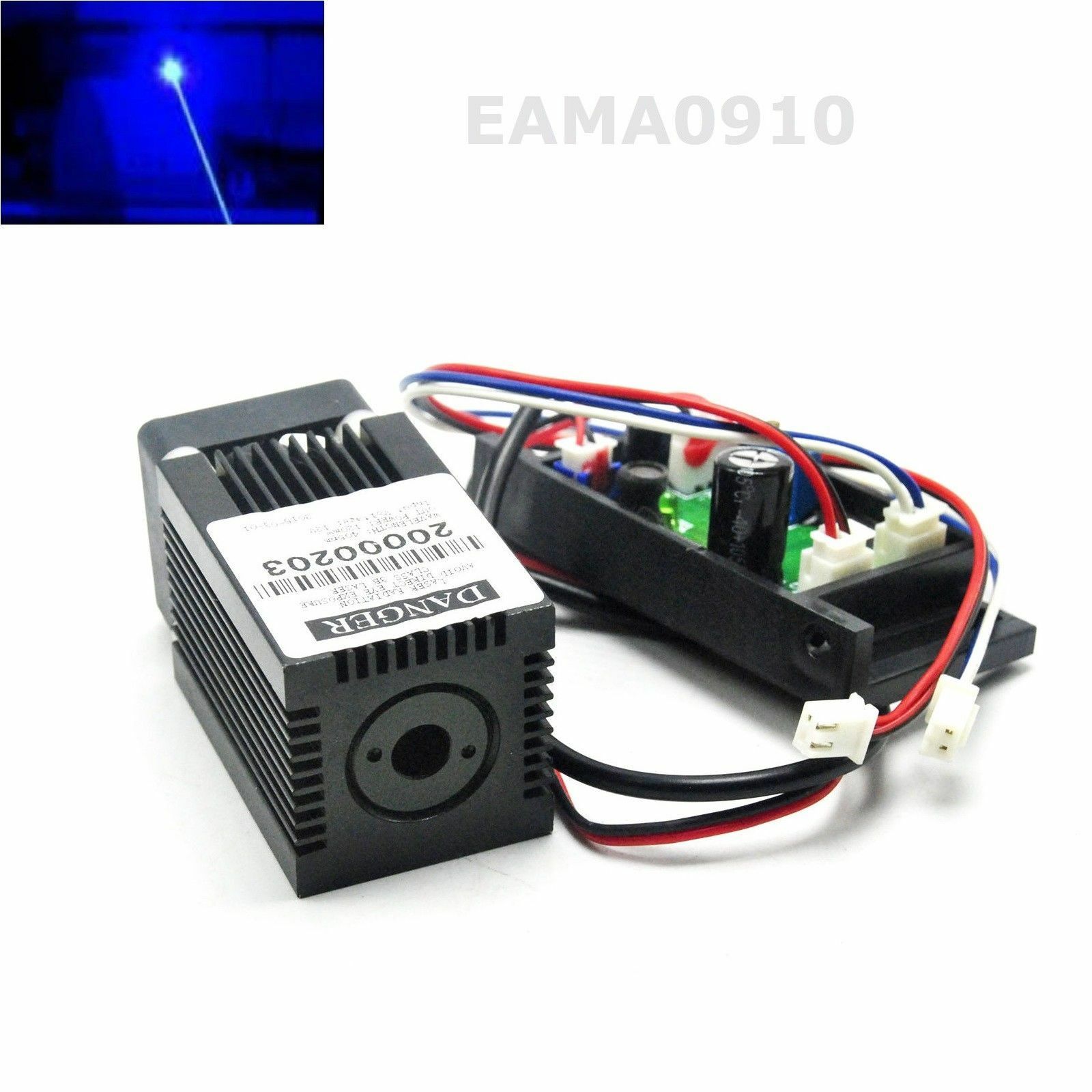 445nm 450nm 300mW 12V Blue Dot – обзор и цена Diode Laser Module