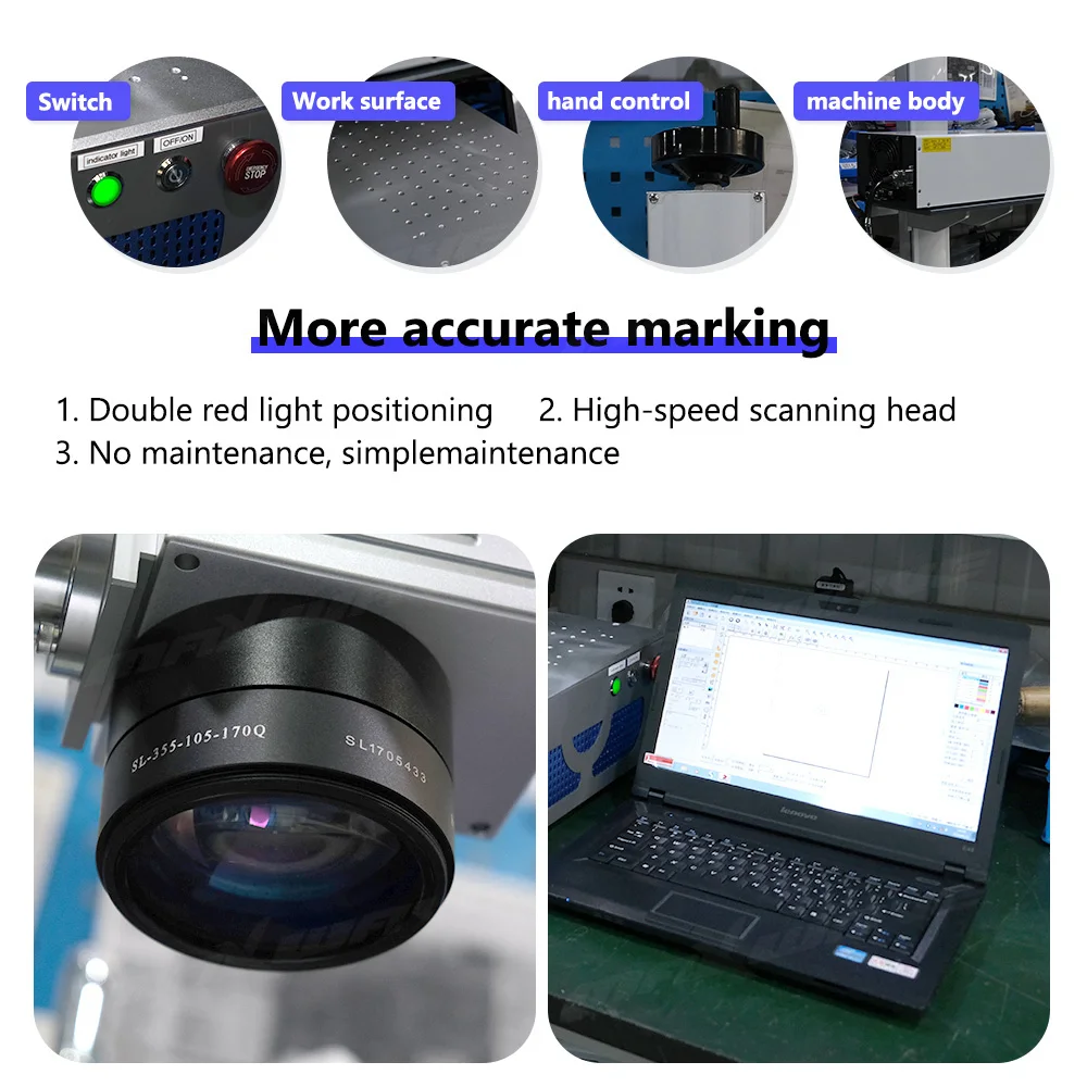 Fiber UV Laser Marking Printin – обзор и цена Industrial Laser Engraving Machine For Metal
