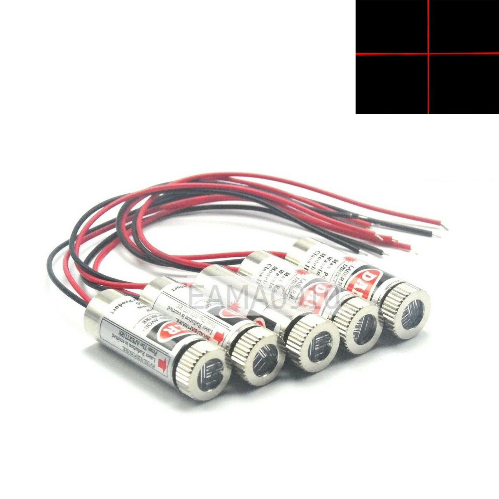 5pcs Focusable 3-5V 650nm 5mW  – обзор и цена Diode Laser Module