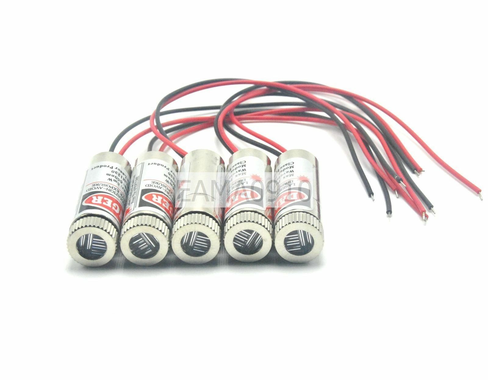 5pcs Focusable 3-5V 650nm 5mW  – обзор и цена Diode Laser Module