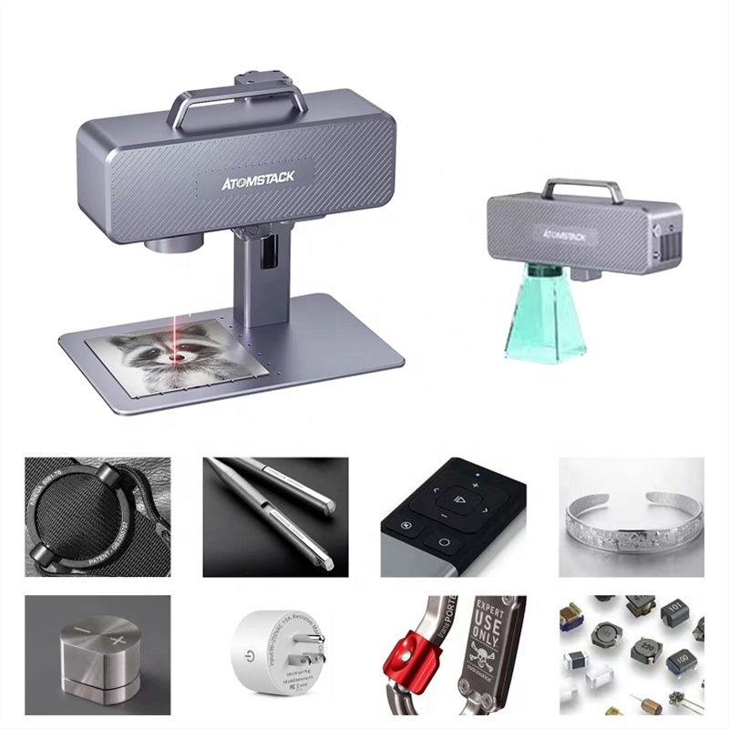 ATOMSTACK M4 Desktop Mini Hand – обзор и цена Industrial Laser Engraving Machine For Metal
