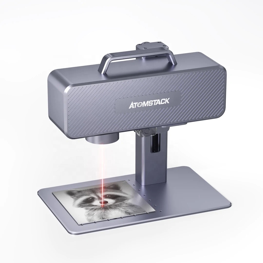 ATOMSTACK M4 Desktop Mini Hand – обзор и цена Industrial Laser Engraving Machine For Metal