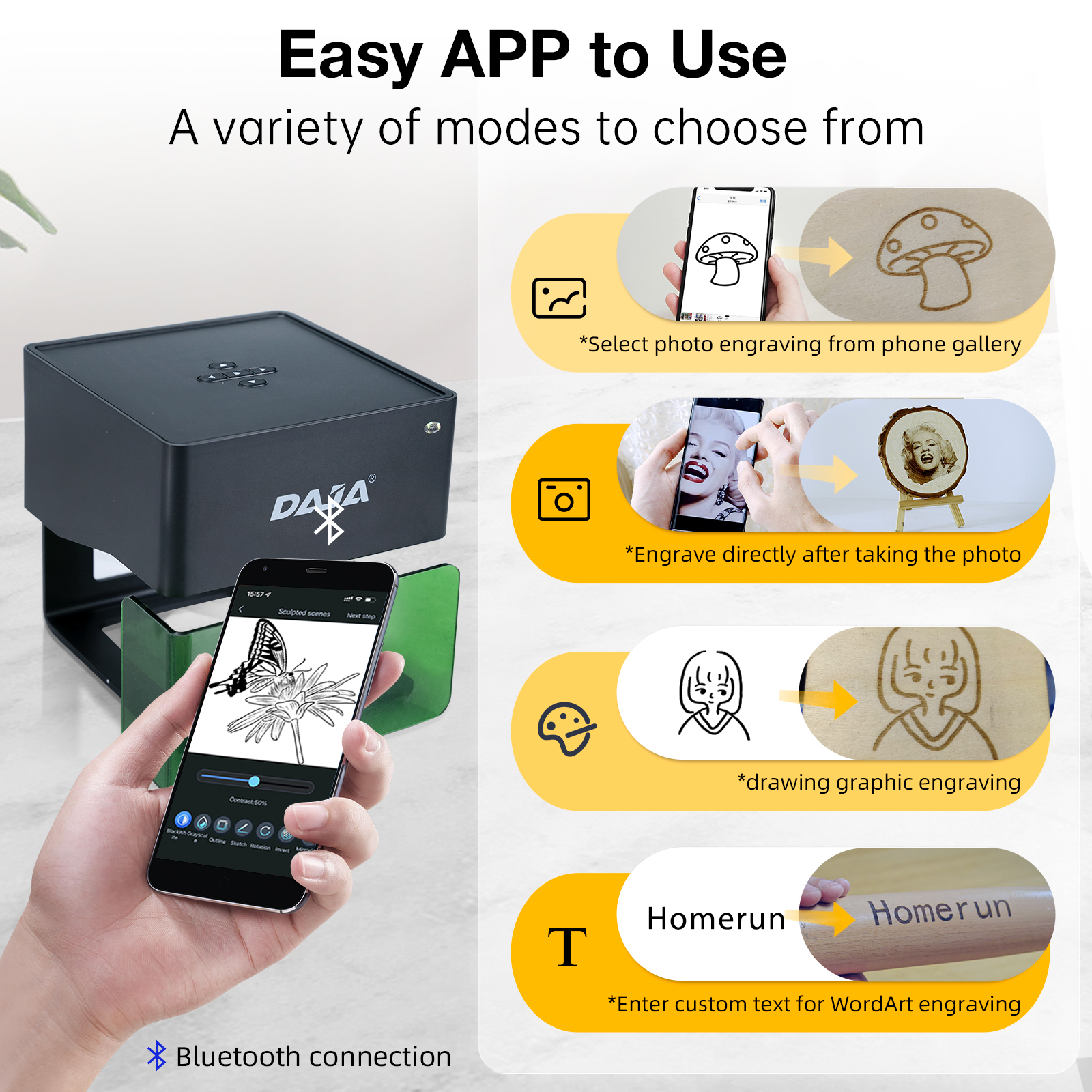 DAJA DJ6 Mini Portable Laser E – обзор и цена Laser Engraving Software